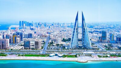 Panoramic View Of Manama City In Bahrain